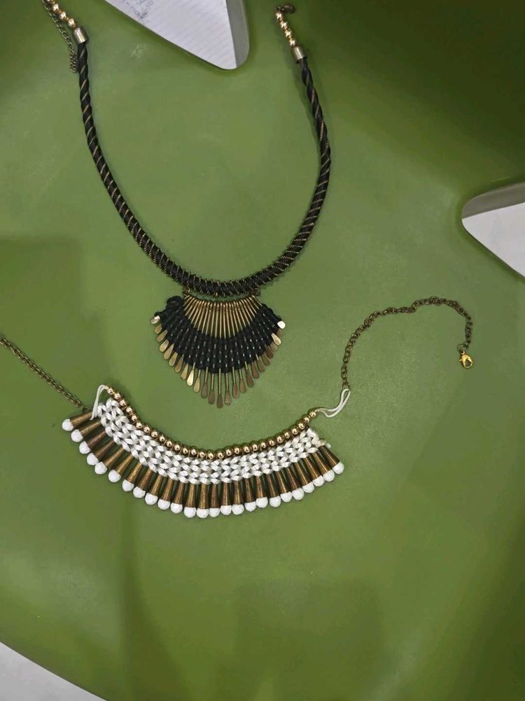 Two Boho Statement Necklaces