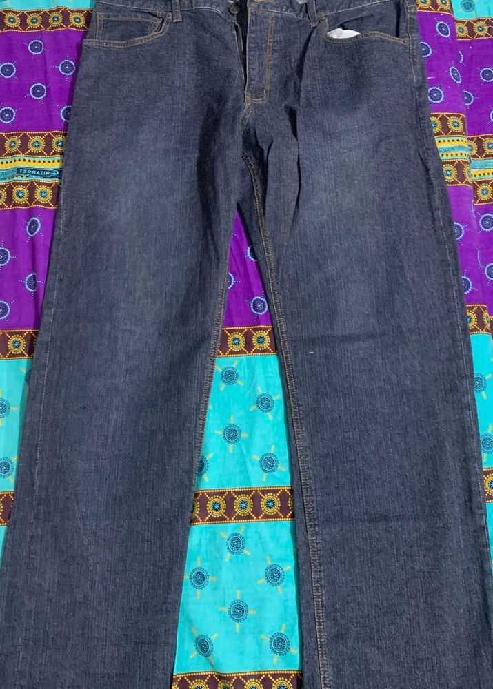 Classic Dark Wash Denim Jeans