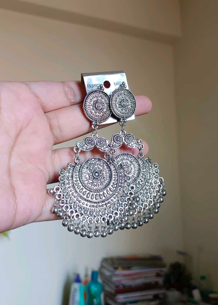 Beautiful Oxidised Earrings Partywear