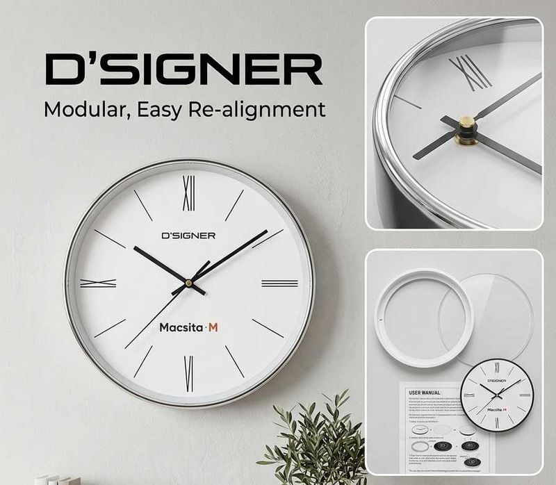 D'SIGNER Modern Wall Clock