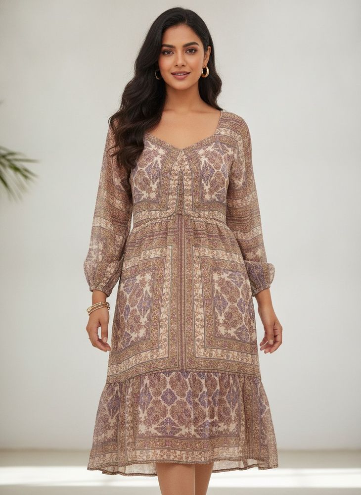 ONLY Boho Print Midi Dress- UNUSED