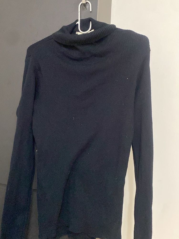 Classic Black Turtleneck Sweater
