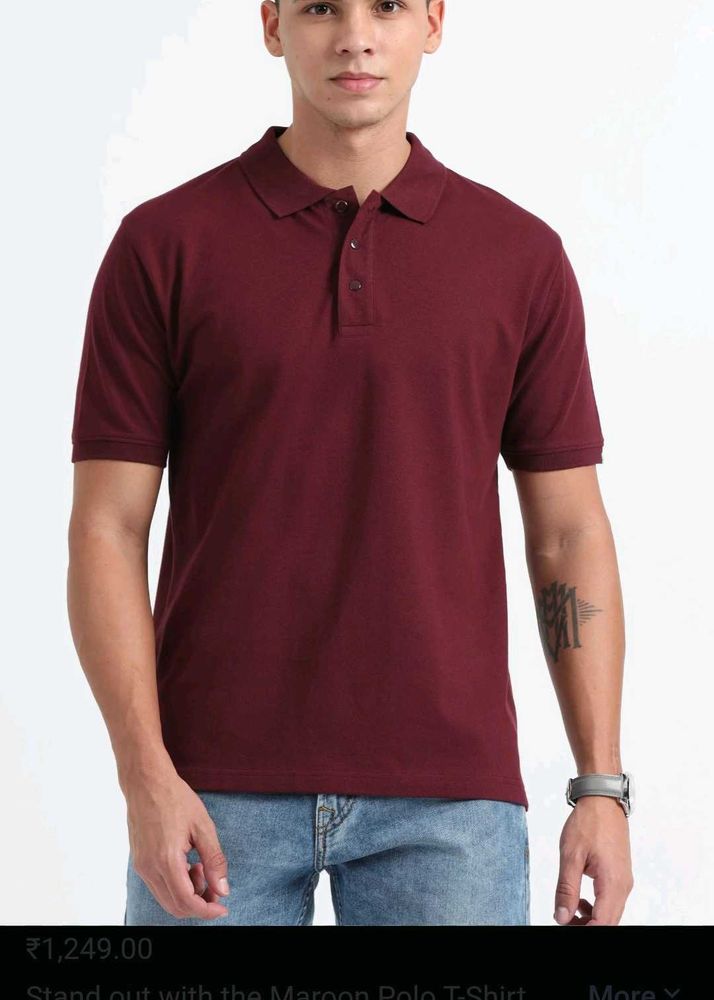 Maroon Polo Tshirt
