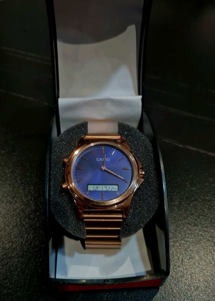 Brand New CASIO Analog-Digital Watch | Blue Dial |