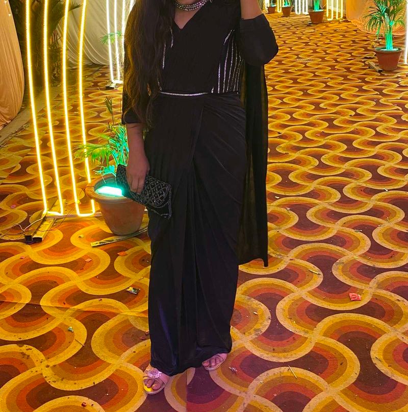 Elegant Black Saree