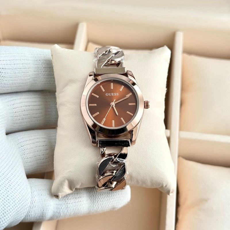 Guess Rose Gold Chain Watch