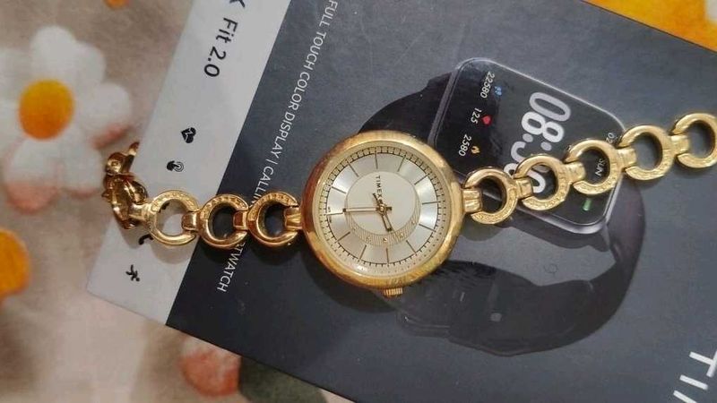 Timex Women's Gold-Tone Bracelet Watch