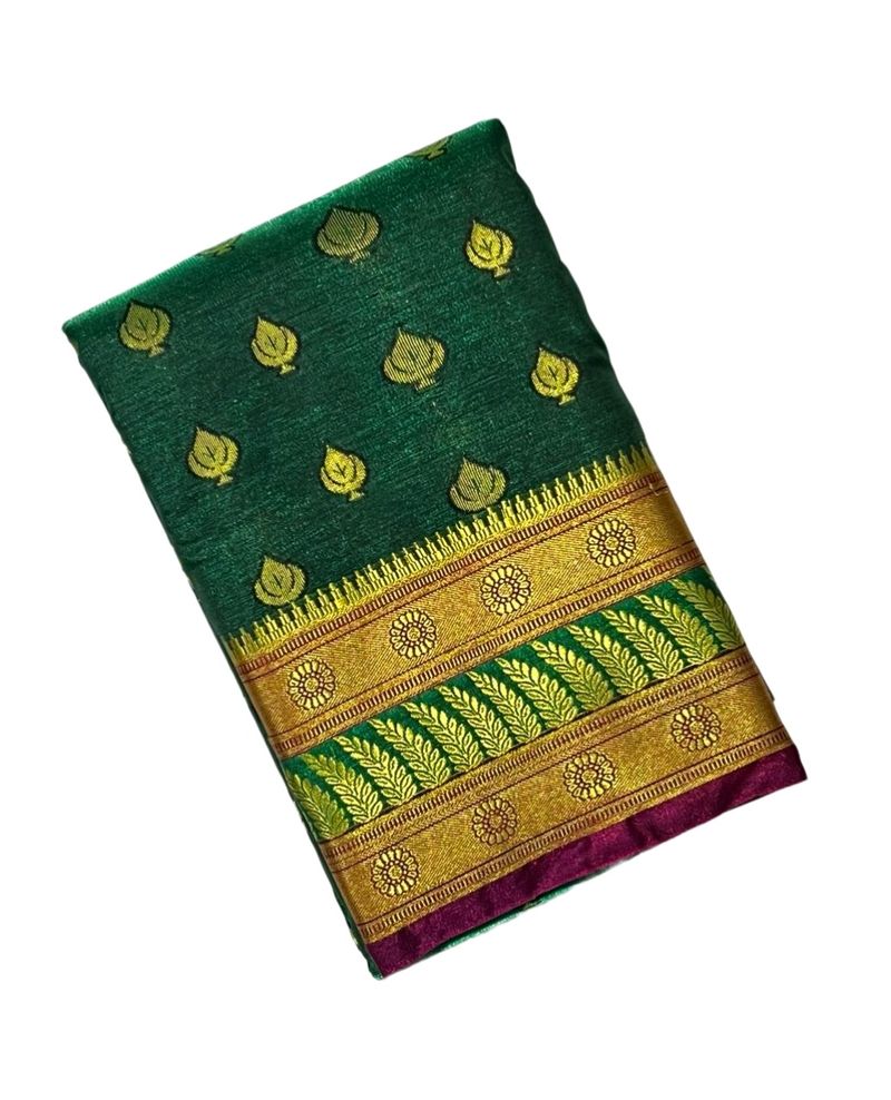 Banarasi Satin Allover Booti Saree For Women