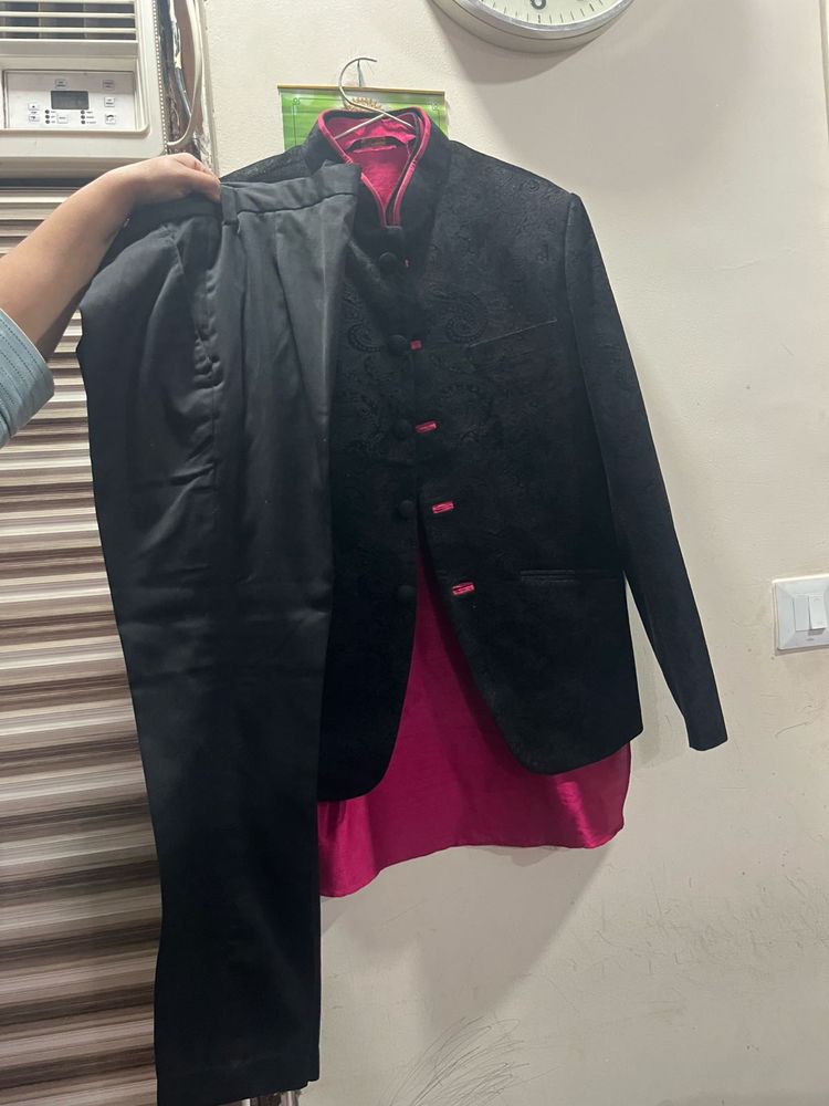 3 pcs indo western suit for men