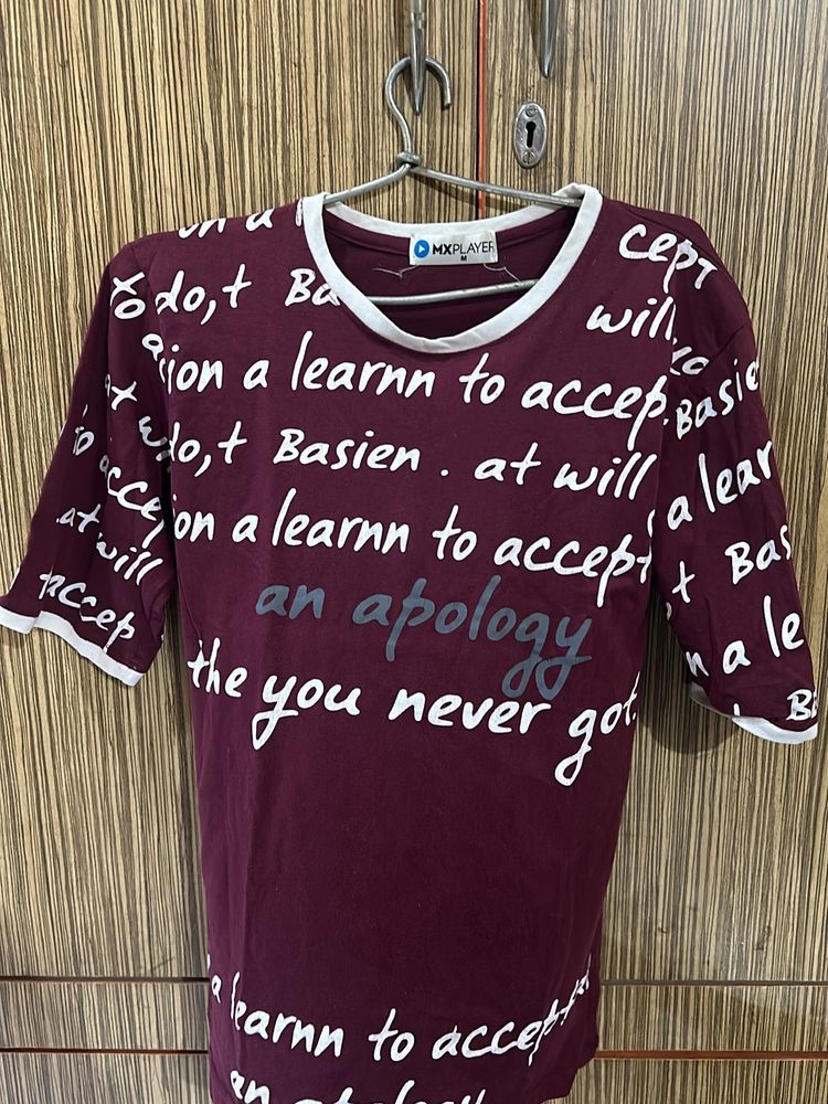 Maroon T Shirt