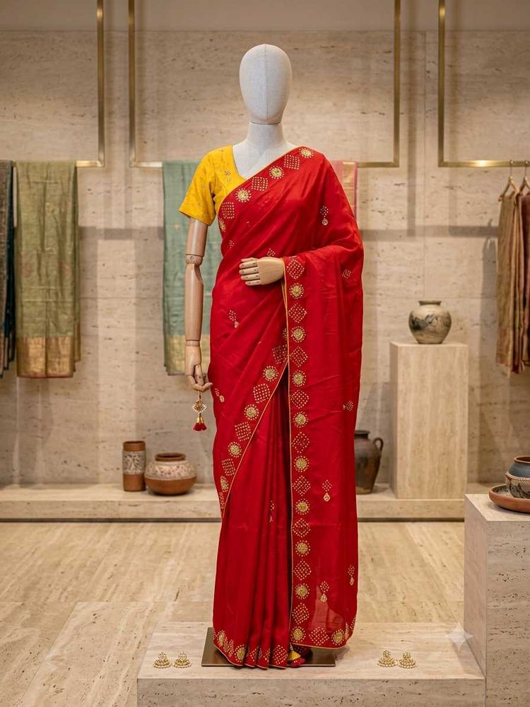 New Red Silk Saree ❤️❤️💕