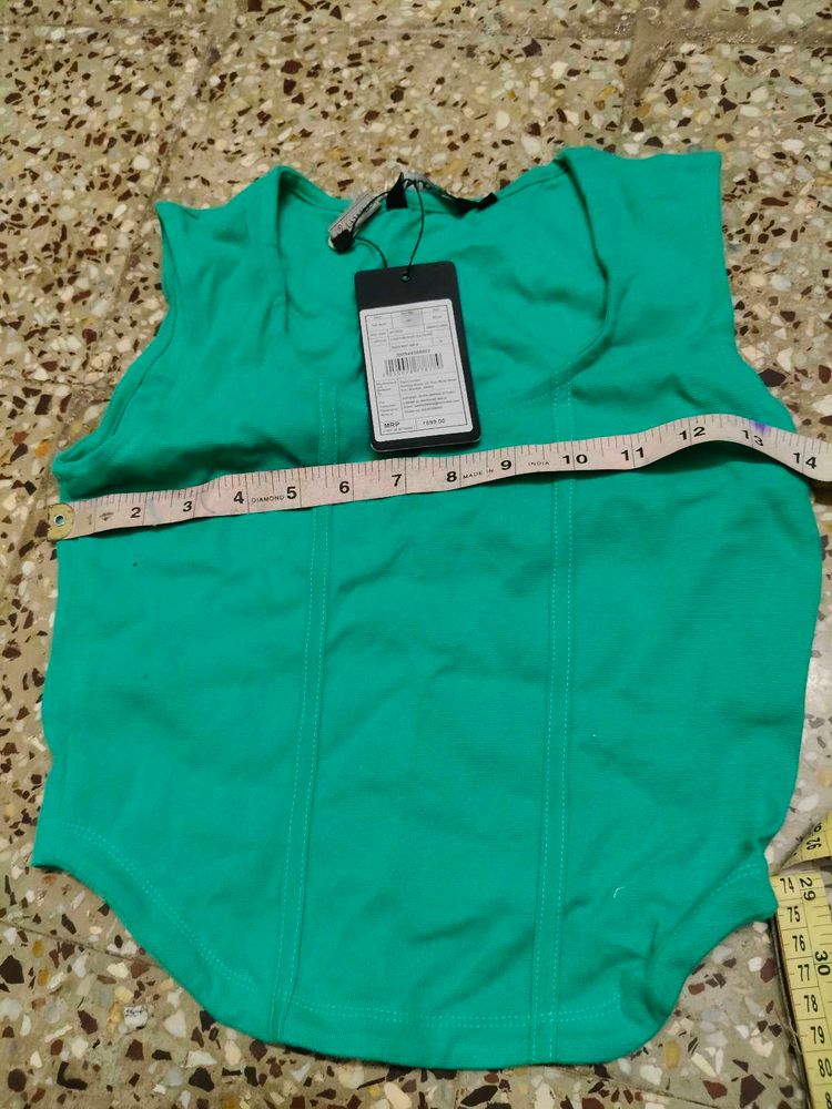 Vibrant Green Sleeveless Top