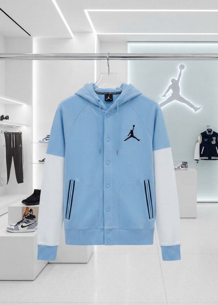 Jordan Light Blue Varsity Hoodie Jacket