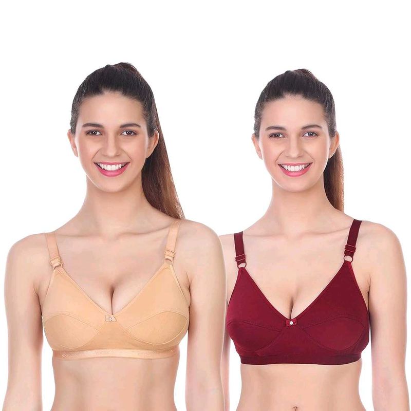 Comfortable Cotton Bras - Pack of 2