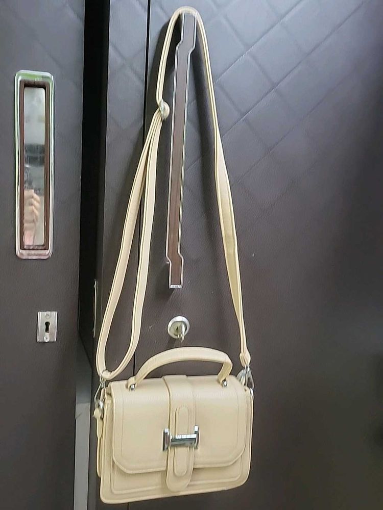 Stylish Beige Crossbody Handbag