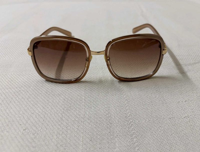 Gradient Gold Square Sunglasses