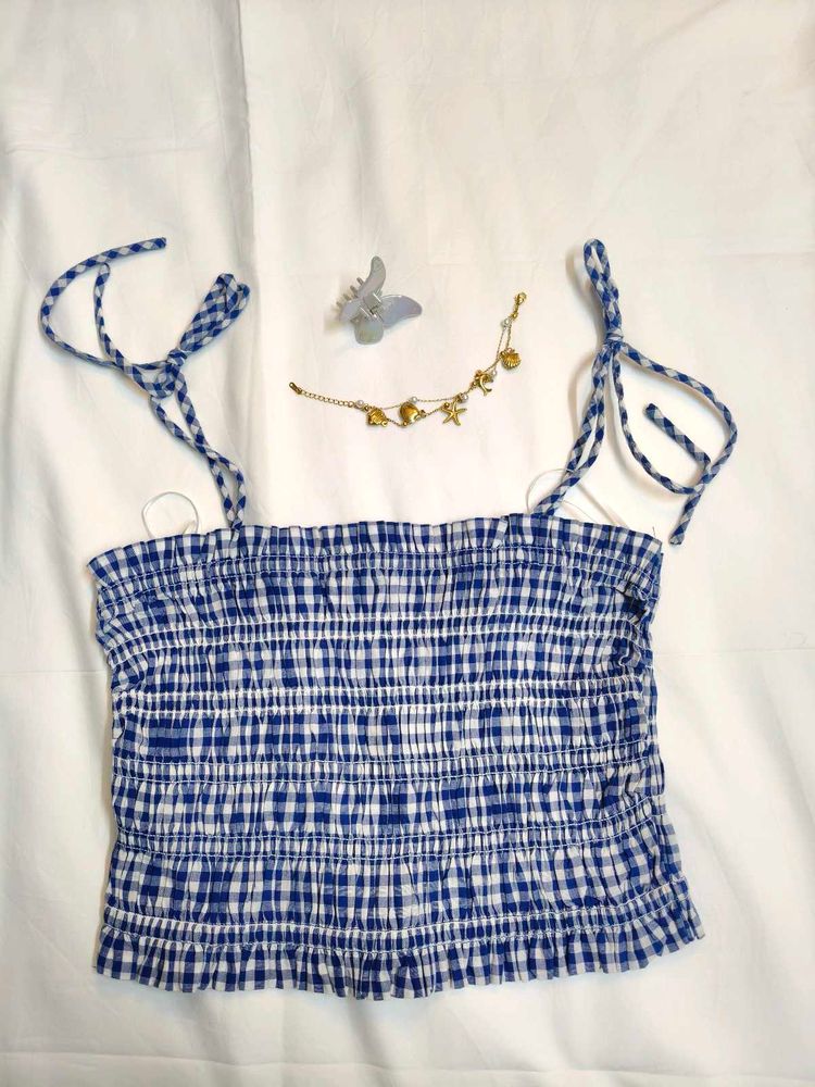 Gingham Crop Top