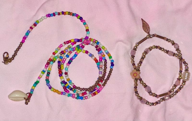 fun necklace &amp; bracelets combo (ocean and nature)