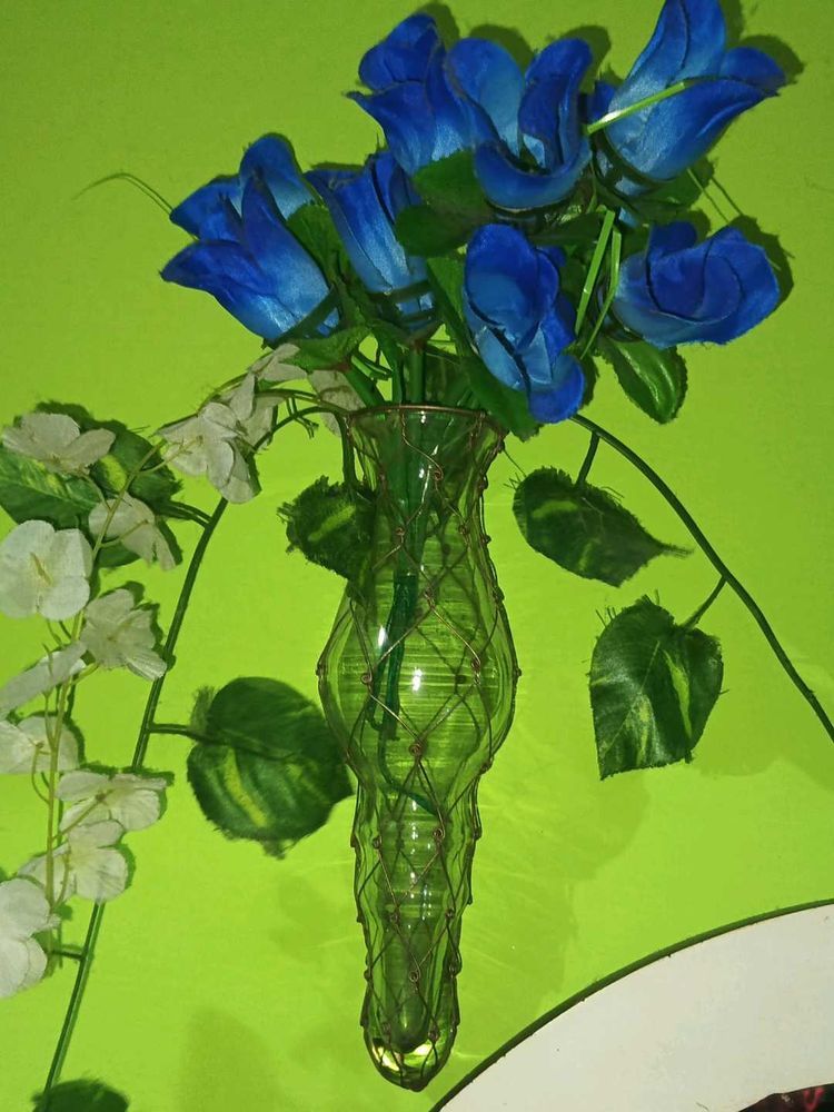 Unique Vase with Artificial Flowers