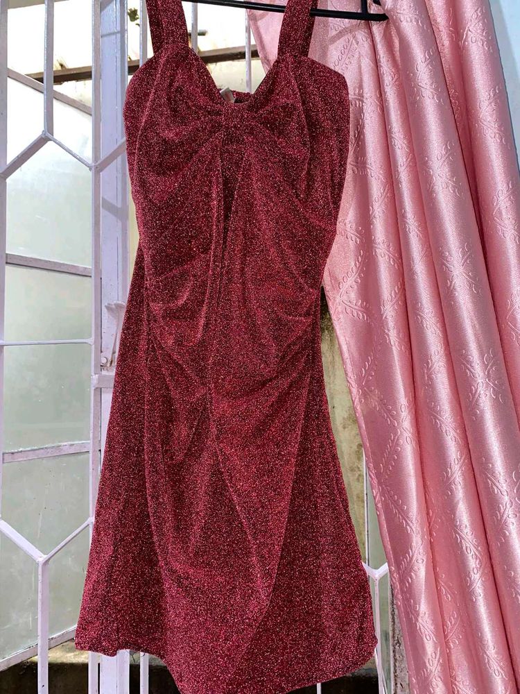 Sparkling Red Party Dress