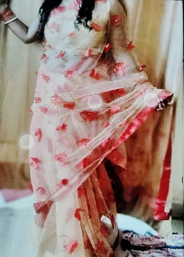 Elegant Floral Saree