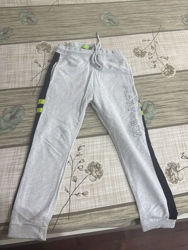 Men's Grey Joggers with Side Stripes