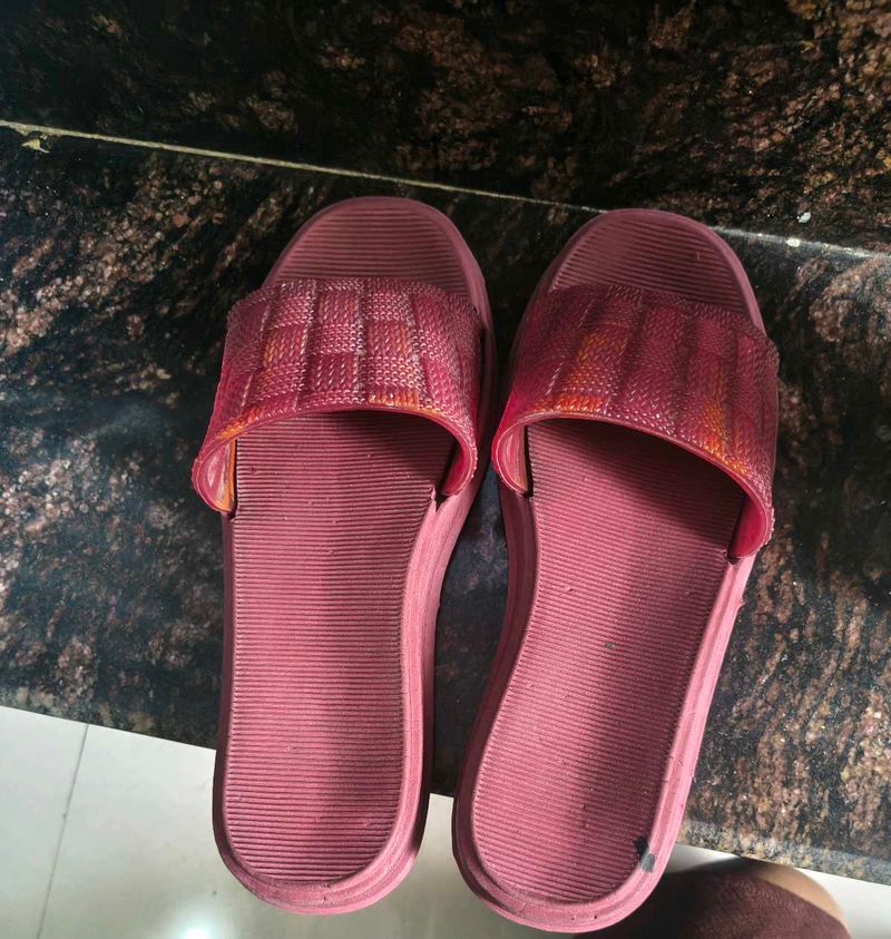 Women's Pink Slide Slippers