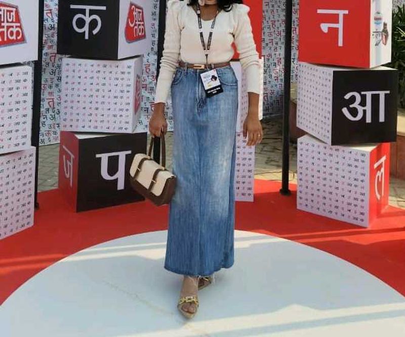 Denim Maxi Skirt