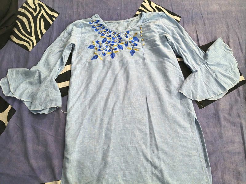 Sea blue kurti