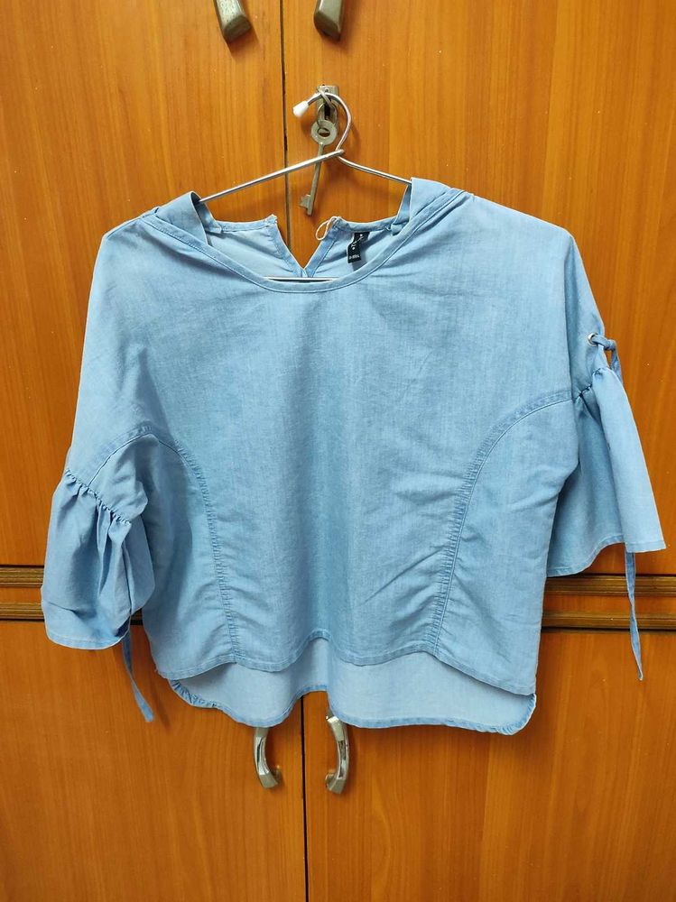 Denim Look Top