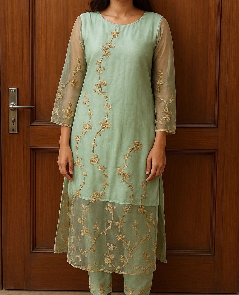 Elegant Embroidered Kurta Set
