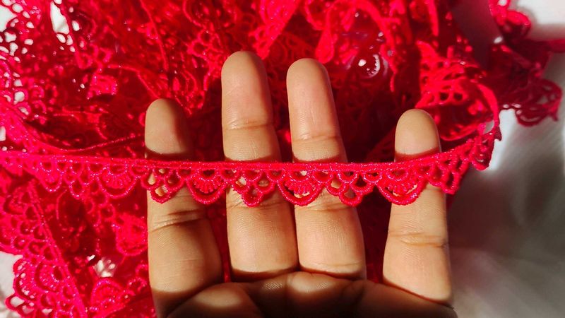 Lace Trim Red Panty 10 metre