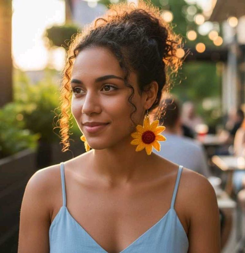 Sunflower Statement Earrings