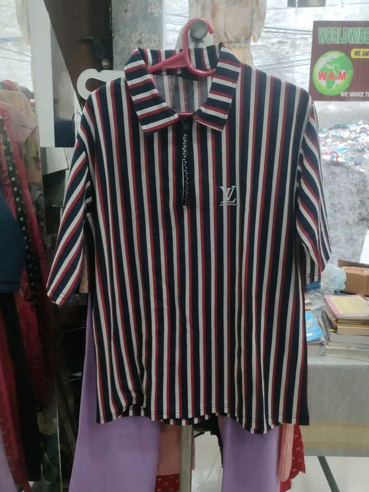 Striped Polo T-Shirt