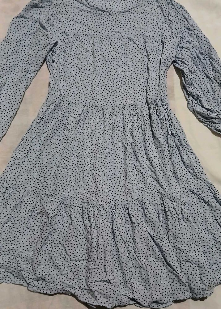 Heart Print Casual Dress