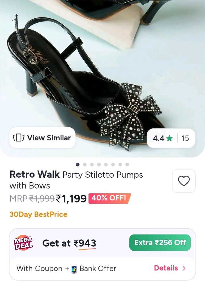 Chic Black Bow Stiletto Heels