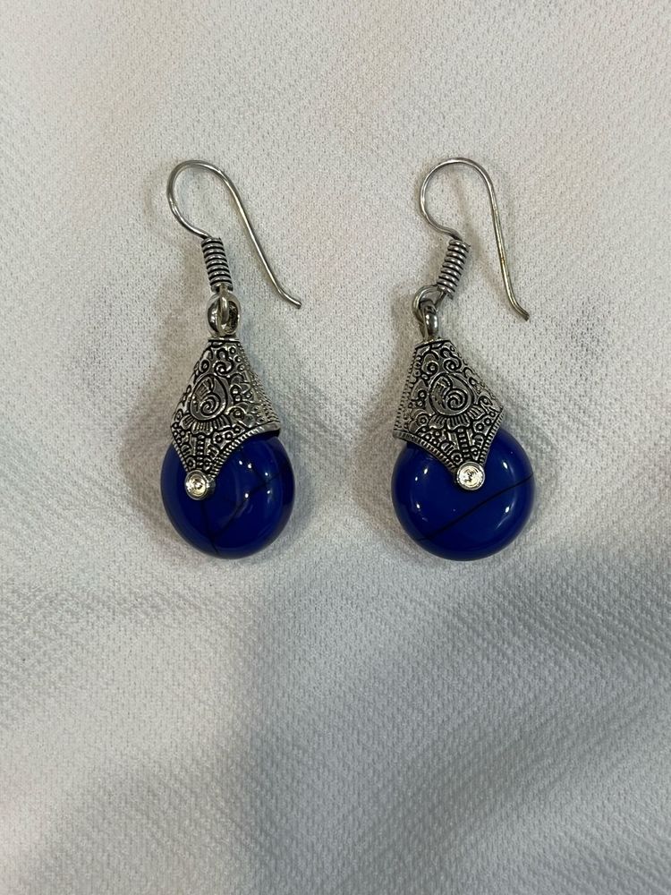 Bohemian Blue Stone Earrings