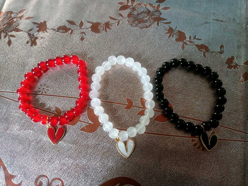 Beaded Heart Bracelets