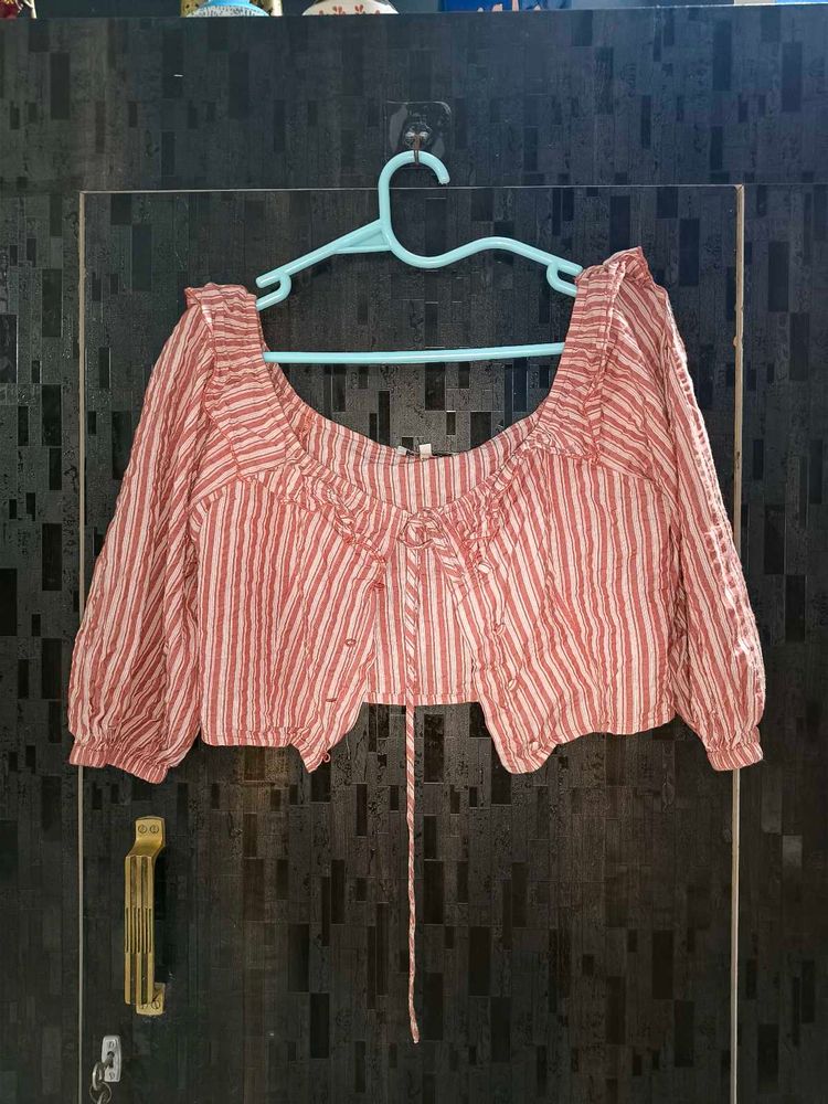Chic Stripped cropped Top
