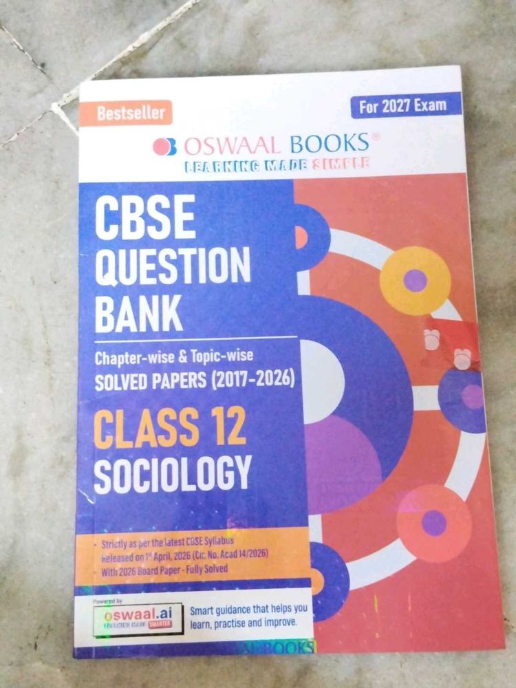 Oswaal Books Class 12 Sociology Question Bank