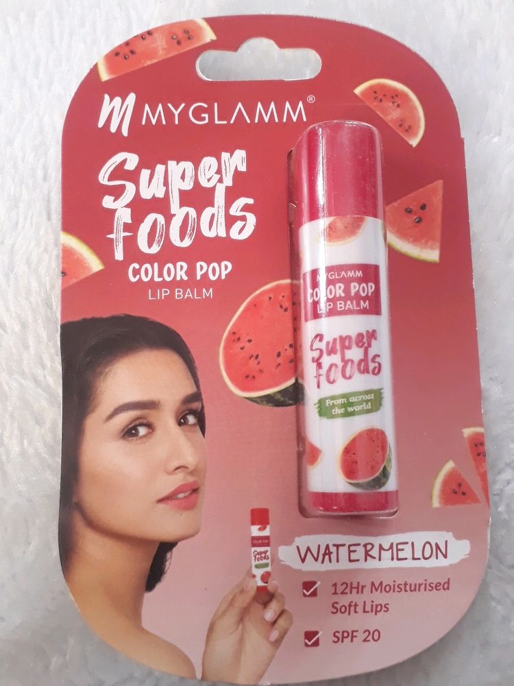 Myglamm super  Foods Color Pop Lip Balm Watermelon
