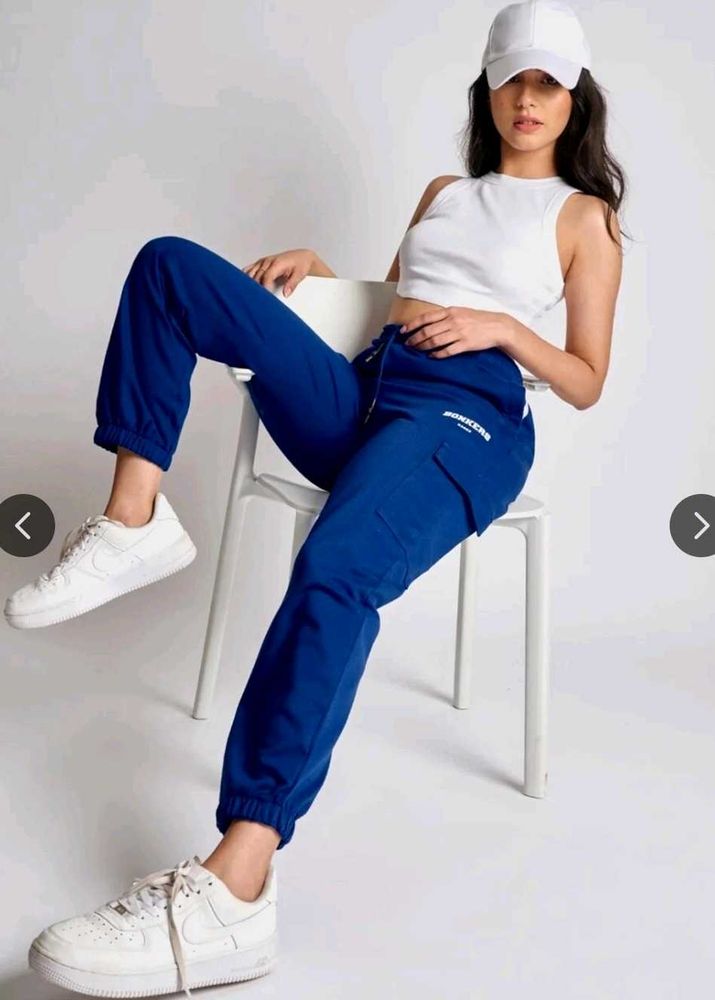 Blue bonkers corner Cargo Joggers