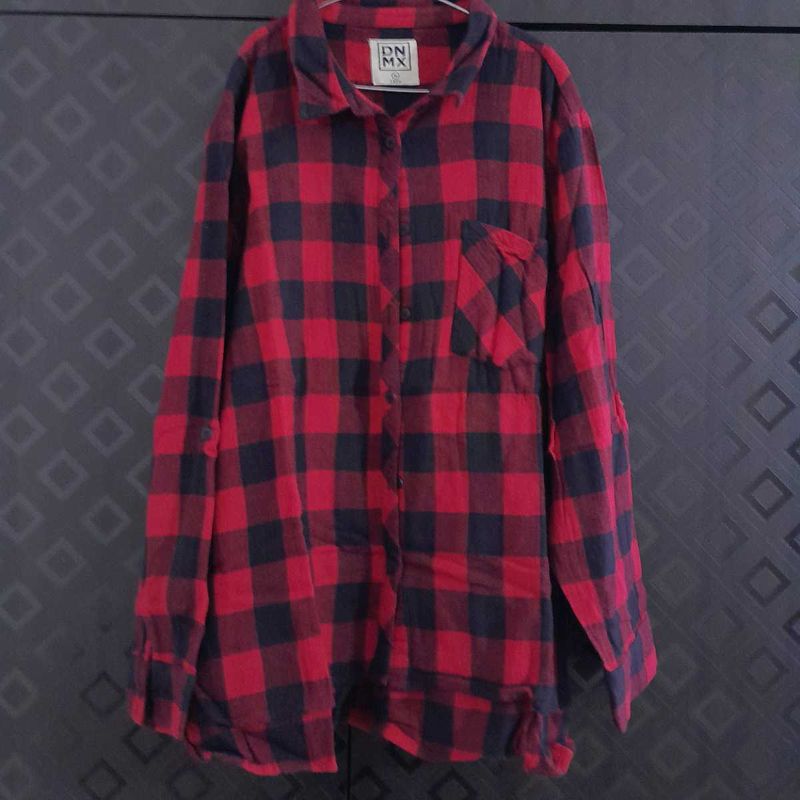 Red &amp; Black Plaid Shirt