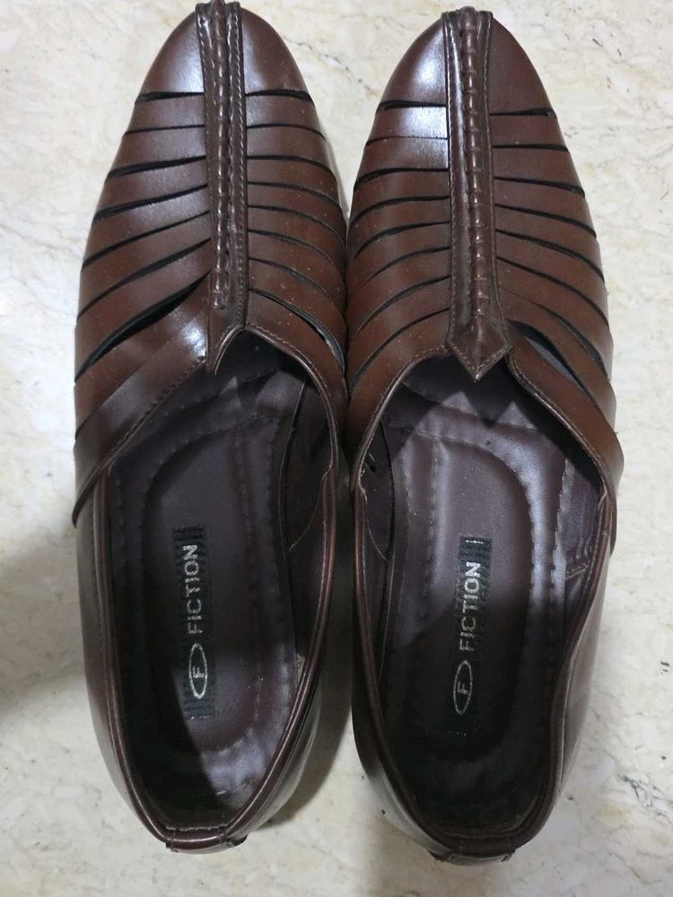Men's Brown Leather Gladiator Sandals