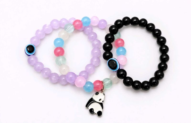 Panda Charm &amp; Evil Eye Bracelets
