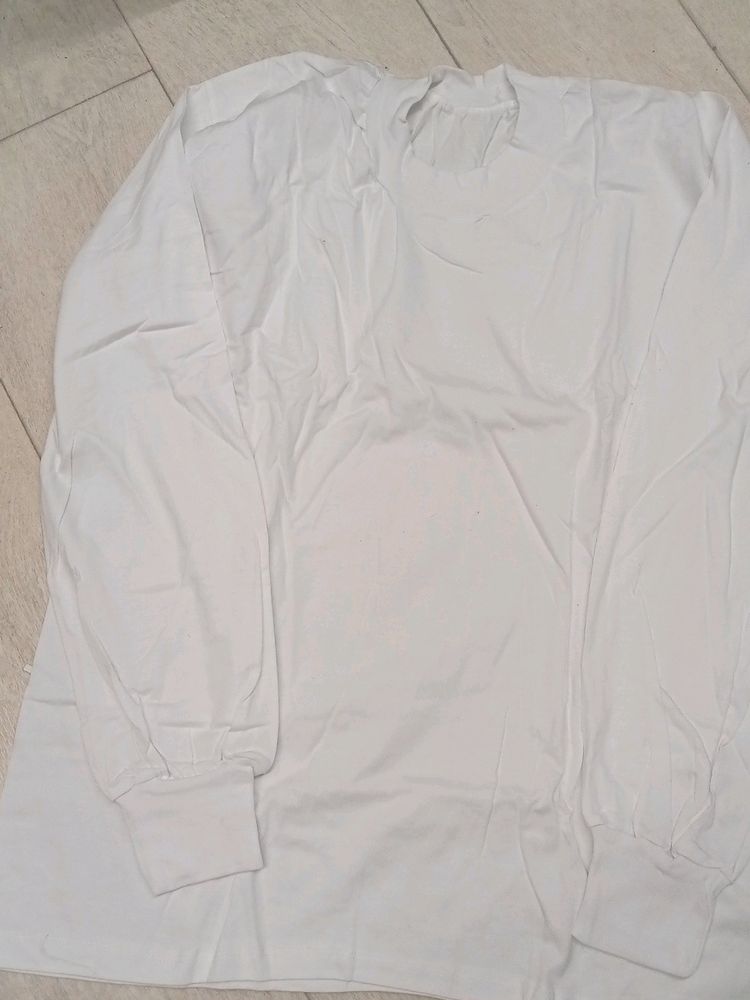 full sleeve white t-shirt for winter