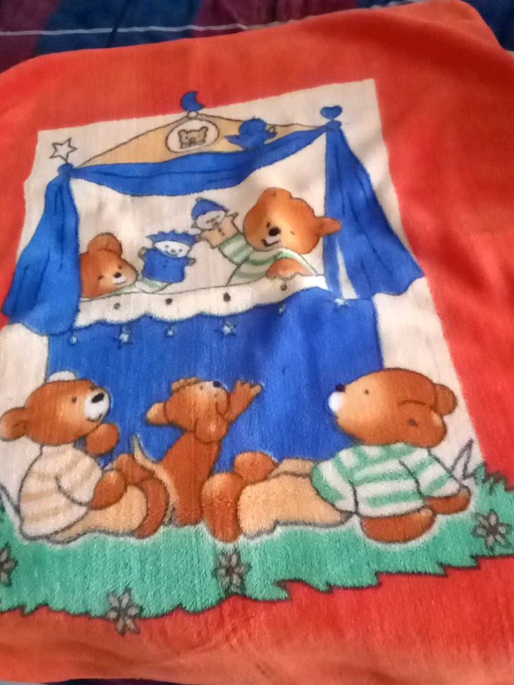 brand new Vintage Teddy Bear Blanket