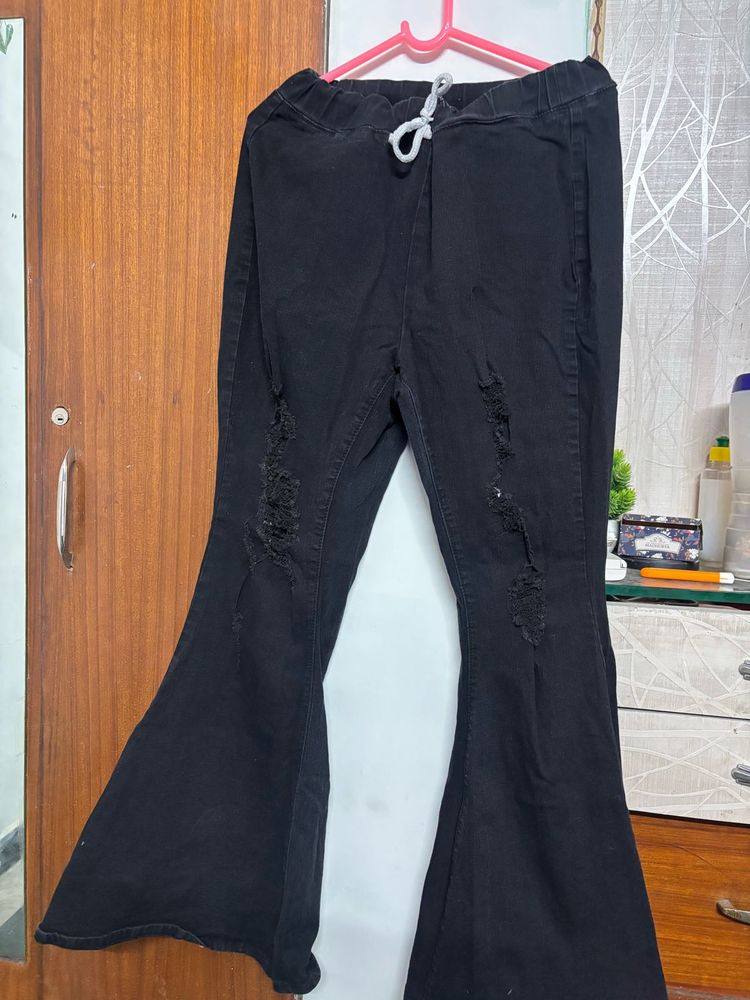 Black Flared Jeans