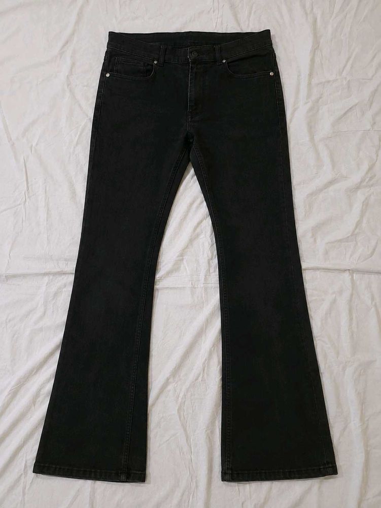 Black Flared Jeans for men Size34-36