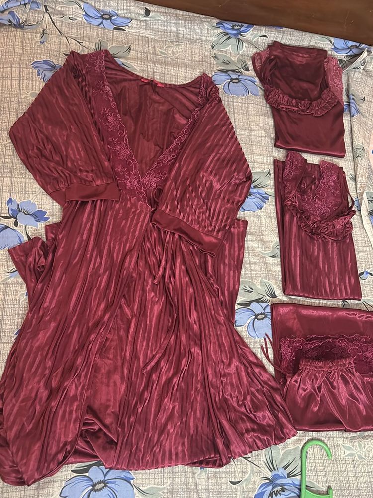 Night Wear 4p Set Bridal